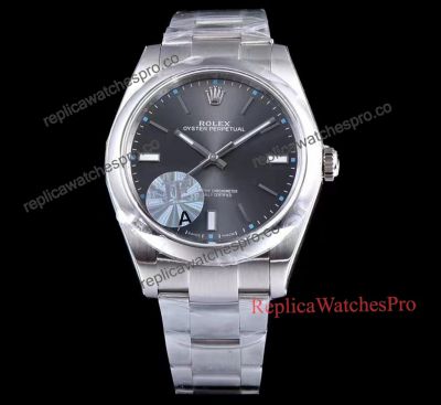 Replica Rolex Oyster Perpetual 39 114300 Swiss Watch - Rhodium Dial 